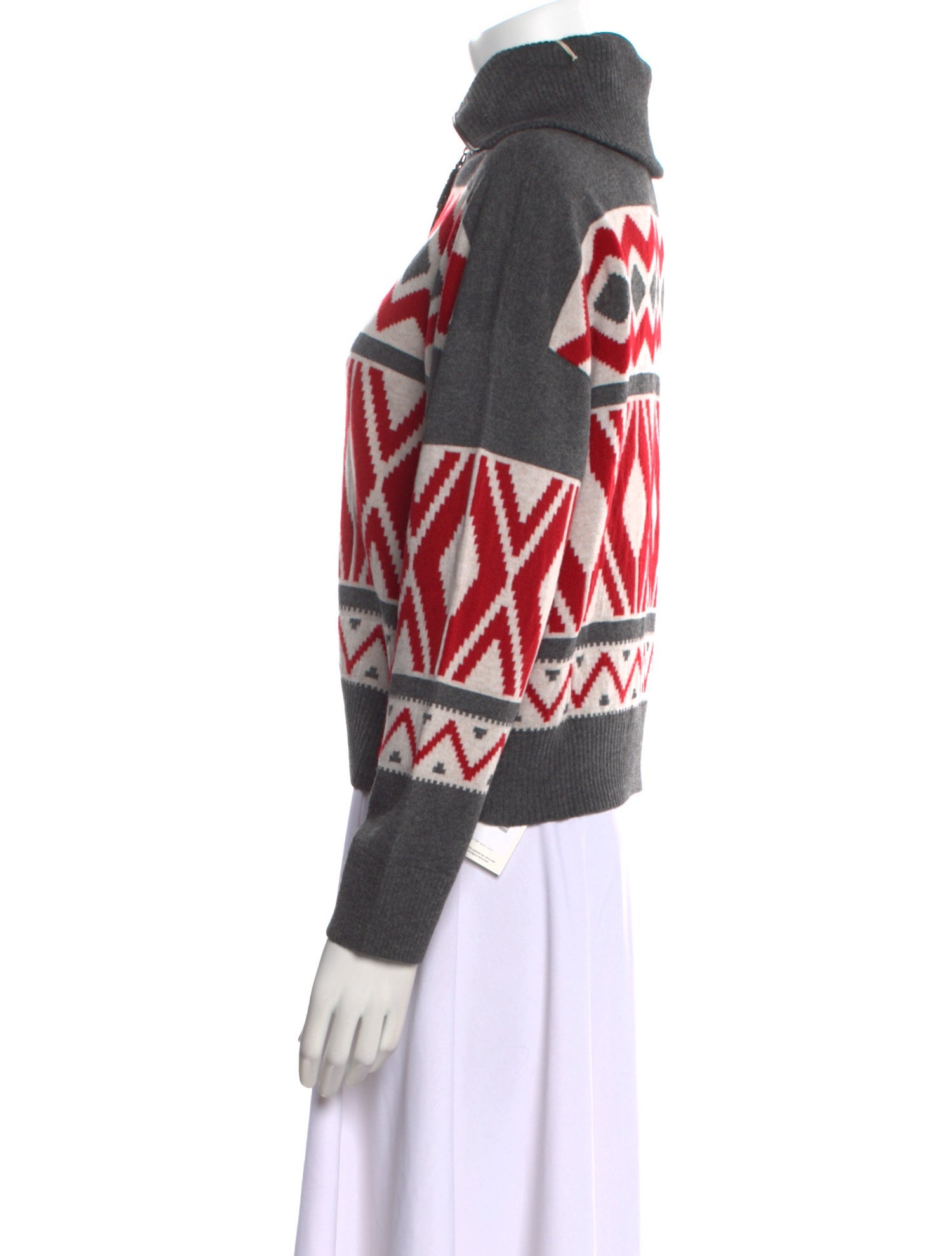 Brunello Cucinelli Virgin Wool Printed Sweater w/ Tags