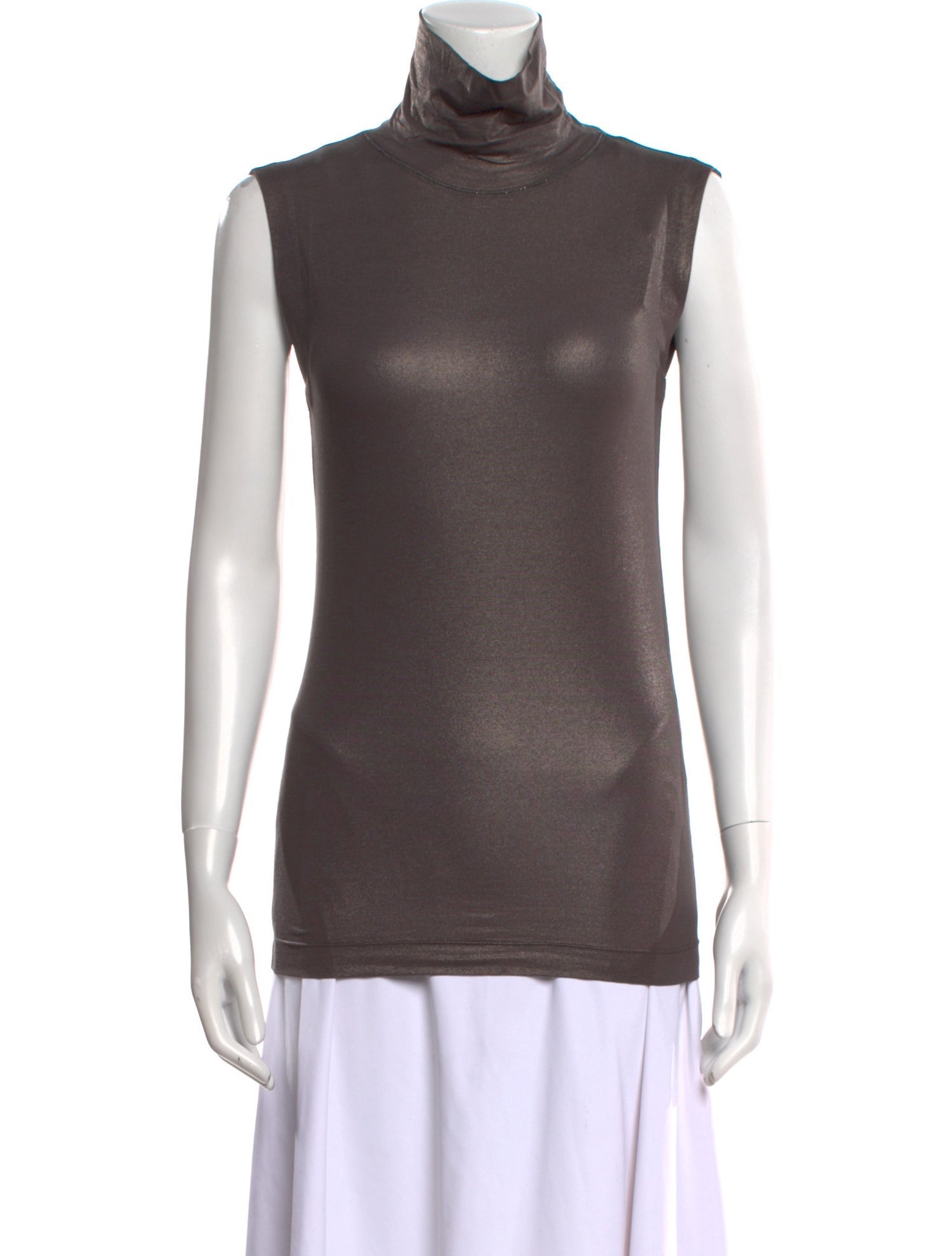 Brunello Cucinelli Turtleneck Sleeveless Top