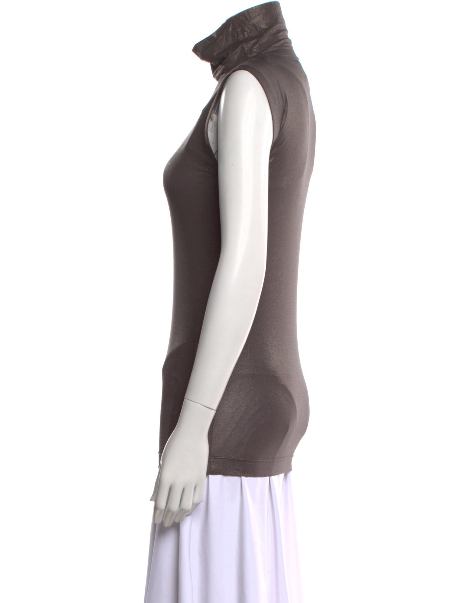 Brunello Cucinelli Turtleneck Sleeveless Top