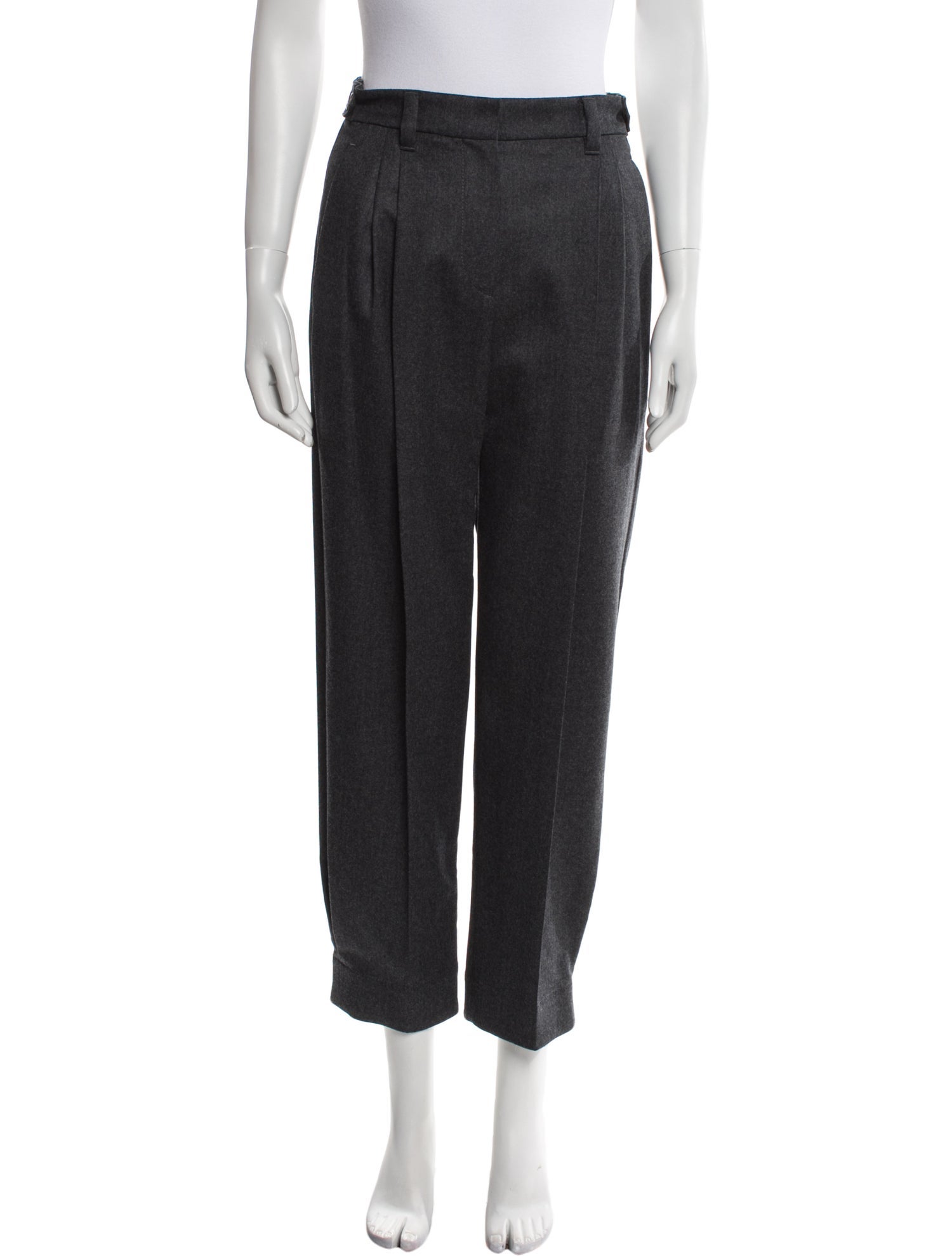 Brunello Cucinelli Virgin Wool Straight Leg Pants