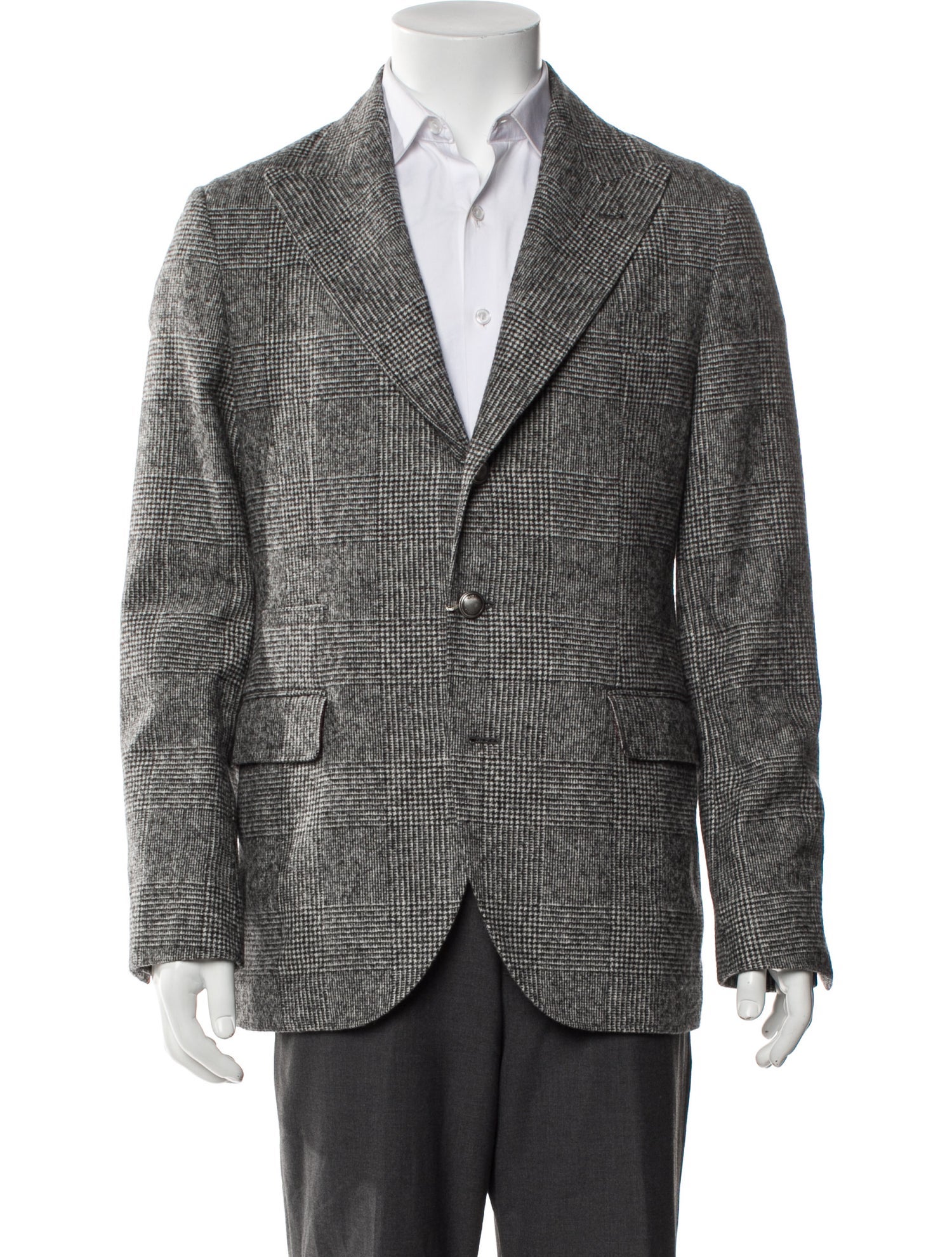 Brunello Cucinelli Plaid Print Sport Coat