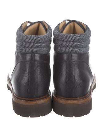 Brunello Cucinelli Leather Hiking Boots