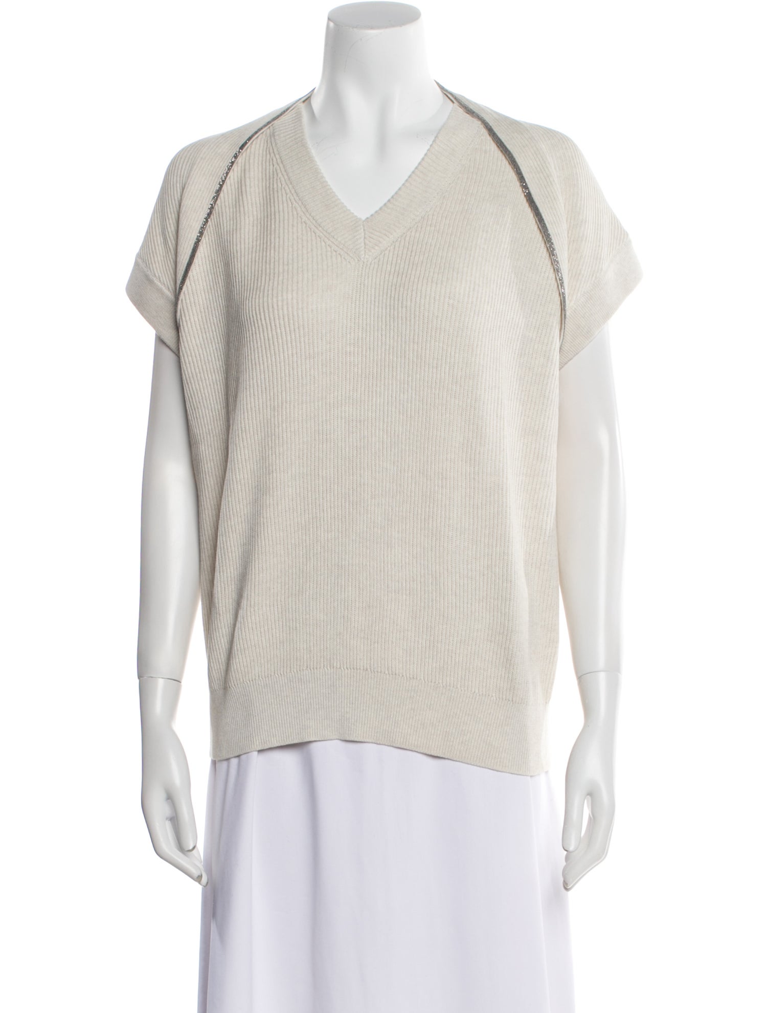 Brunello Cucinelli V-Neck Sweater w/ Tags