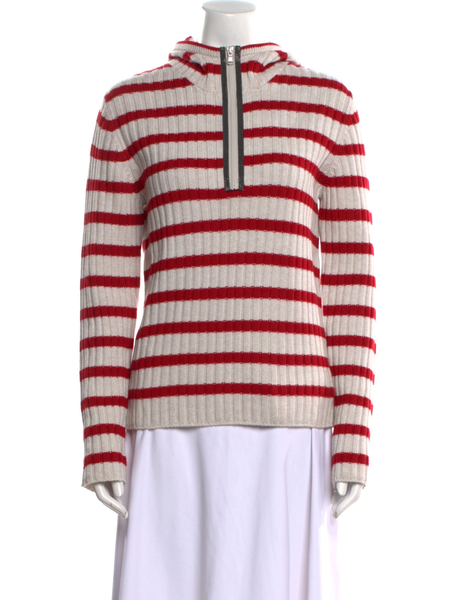 Brunello Cucinelli Virgin Wool Striped Sweater