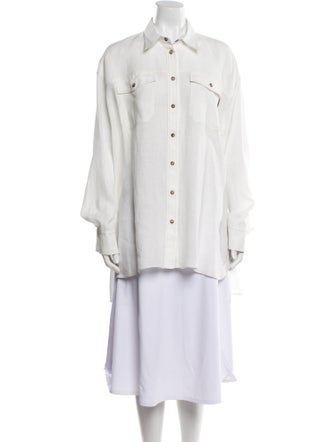 Brunello Cucinelli Linen Long Sleeve Tunic