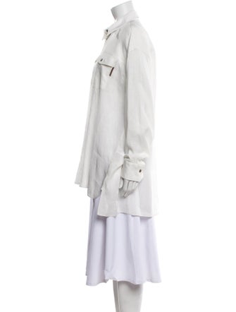 Brunello Cucinelli Linen Long Sleeve Tunic