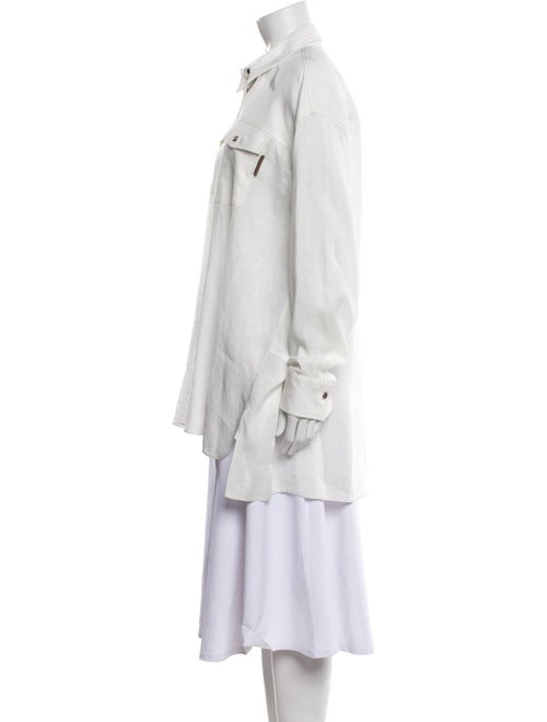 Brunello Cucinelli Linen Long Sleeve Tunic