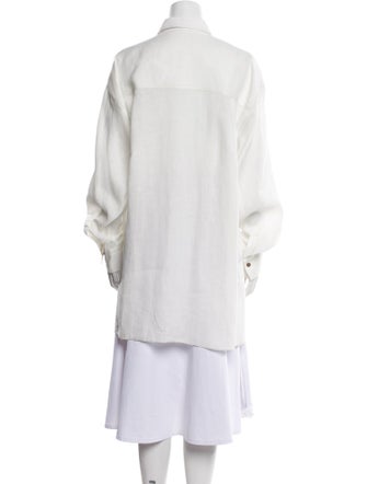Brunello Cucinelli Linen Long Sleeve Tunic