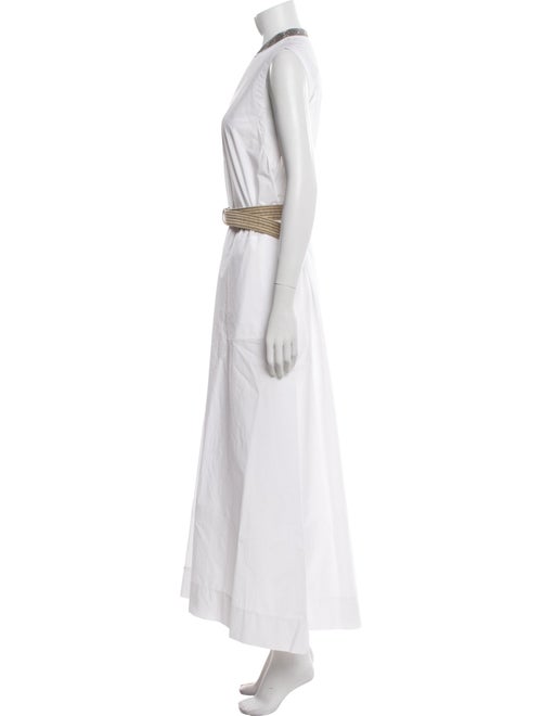 Brunello Cucinelli Mock Neck Long Dress