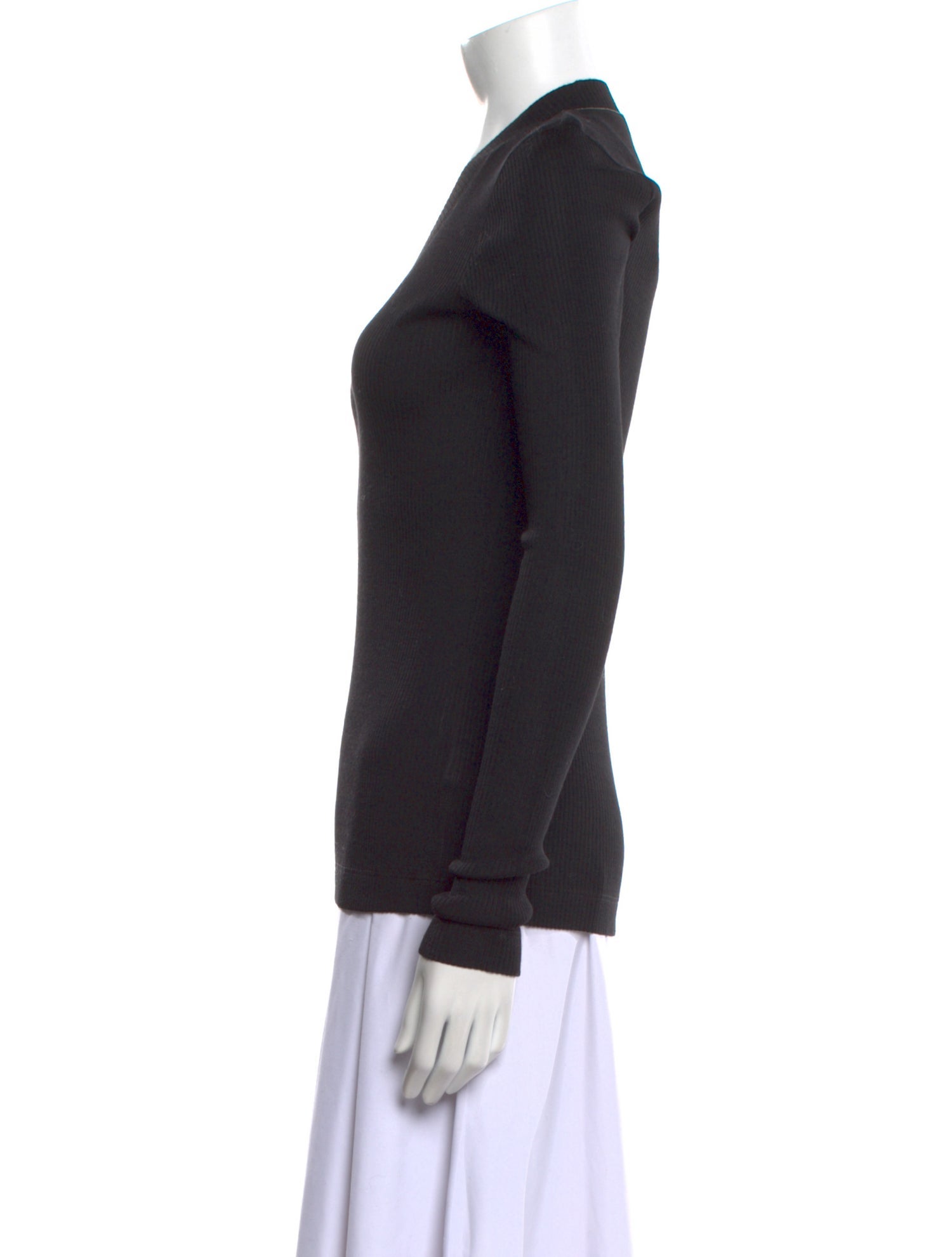 Brunello Cucinelli V-Neck Long Sleeve Top