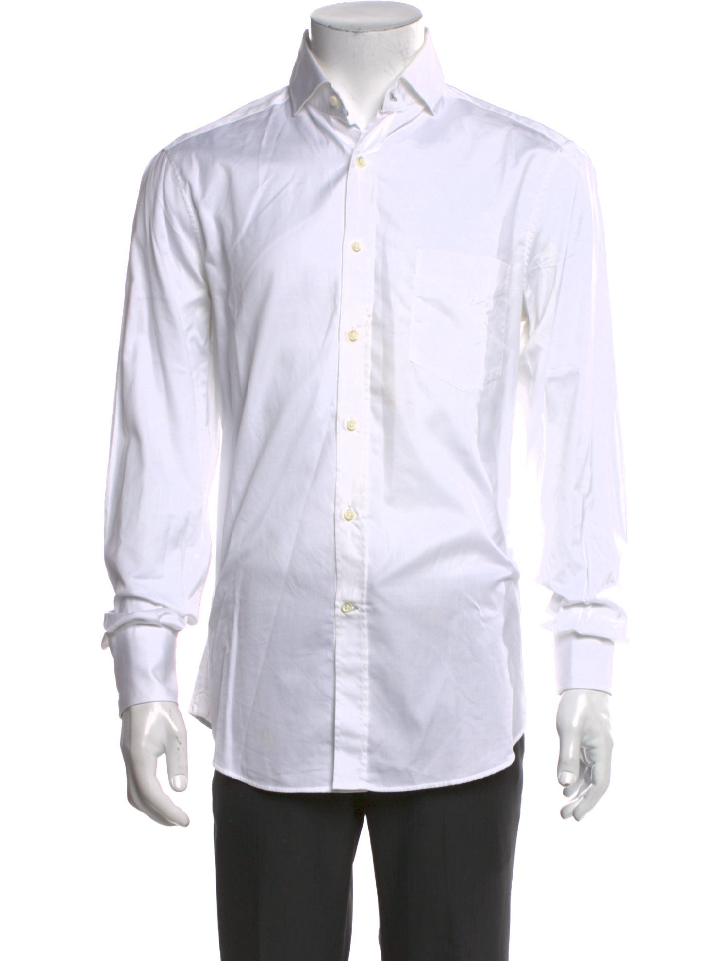 Brunello Cucinelli Striped Long Sleeve Dress Shirt