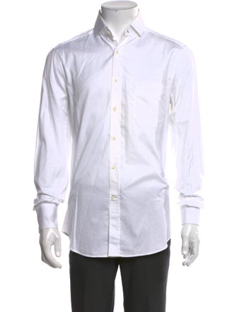Brunello Cucinelli Striped Long Sleeve Dress Shirt