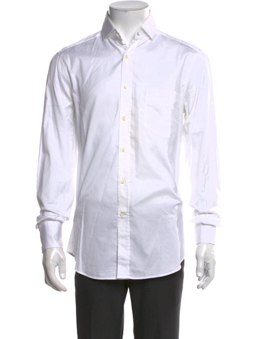 Brunello Cucinelli Striped Long Sleeve Dress Shirt