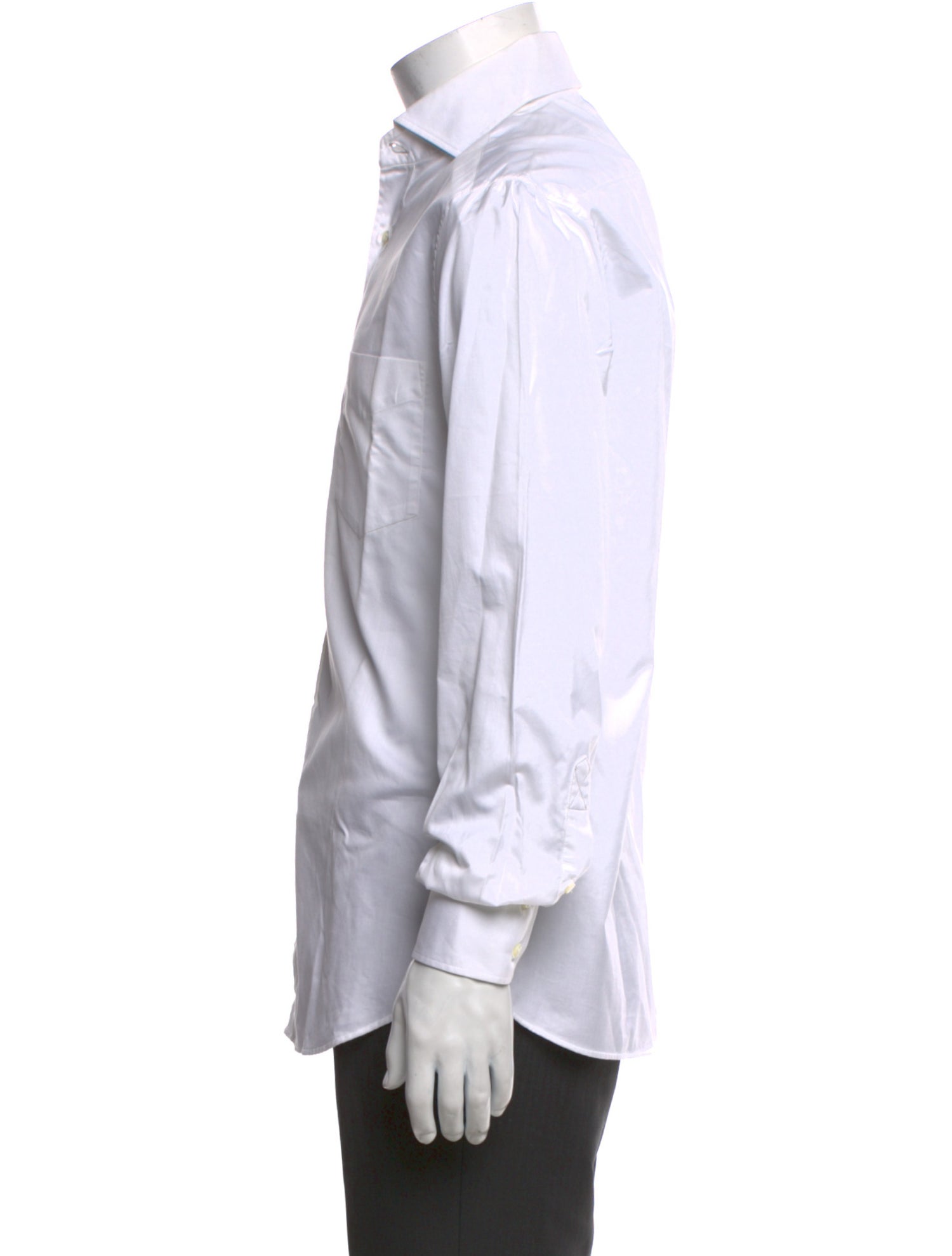 Brunello Cucinelli Striped Long Sleeve Dress Shirt