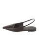 Brunello Cucinelli Leather Slingback Flats
