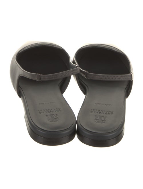 Brunello Cucinelli Leather Slingback Flats