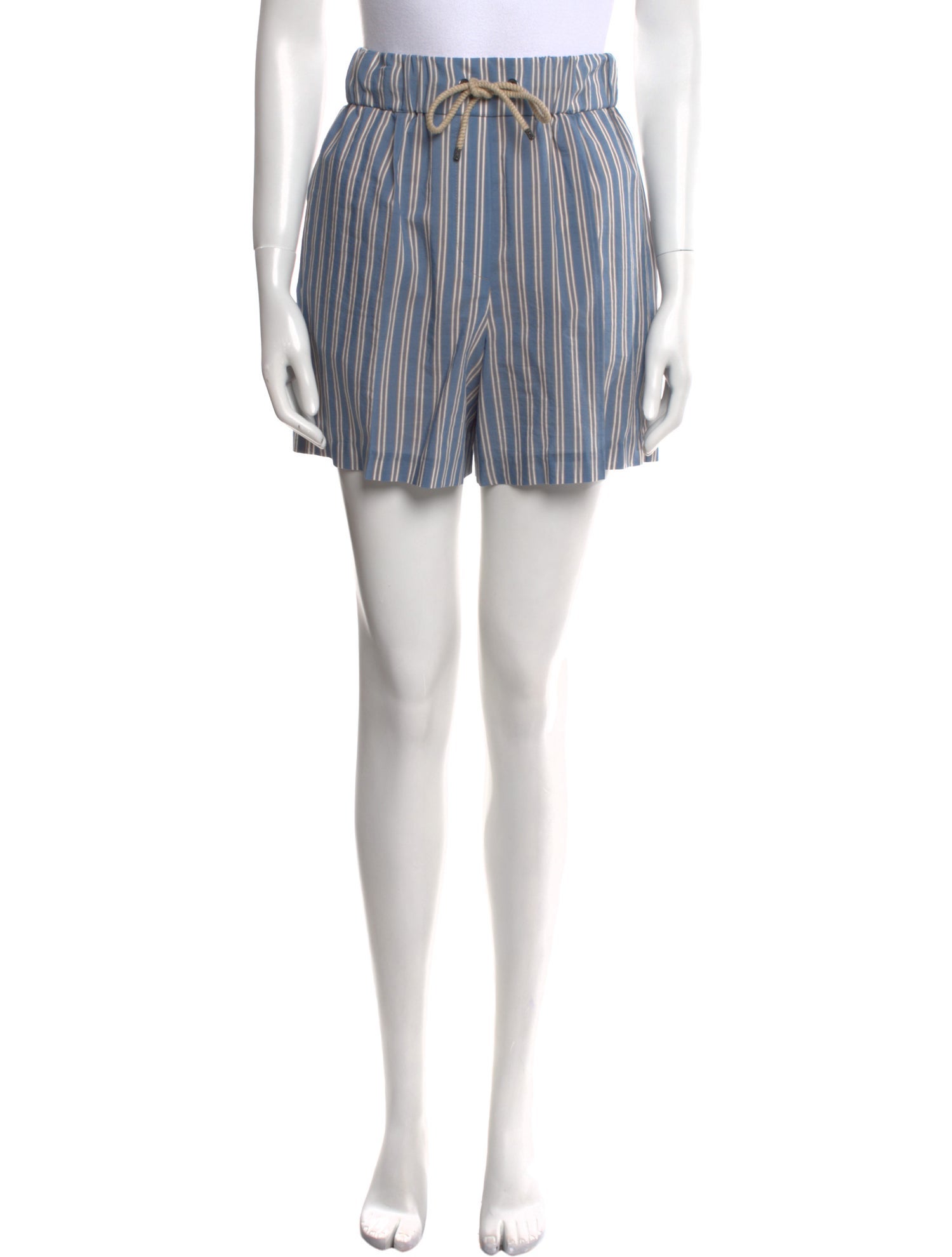 Brunello Cucinelli Striped Mini Shorts