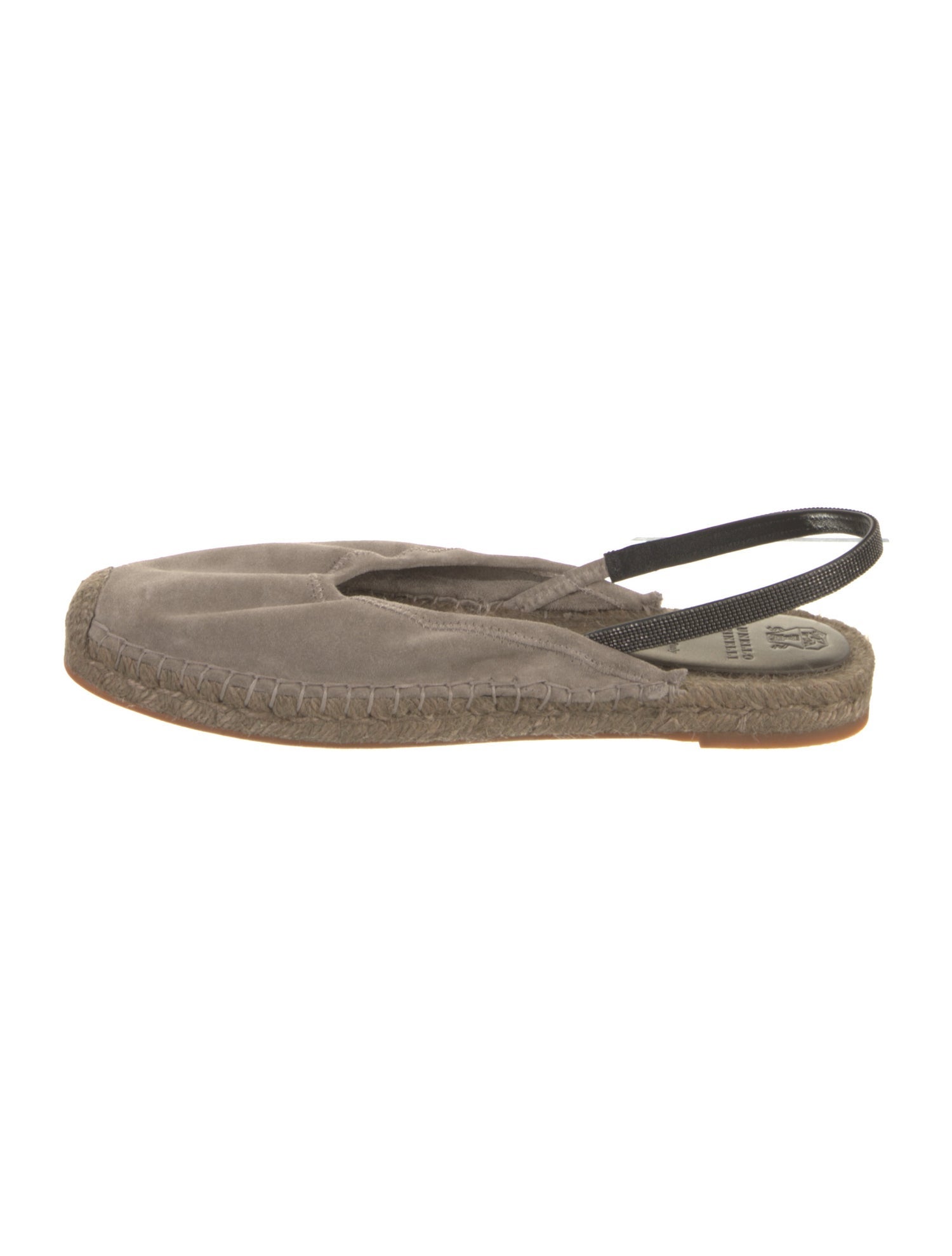 Brunello Cucinelli Suede Animal Print Slingback Flats