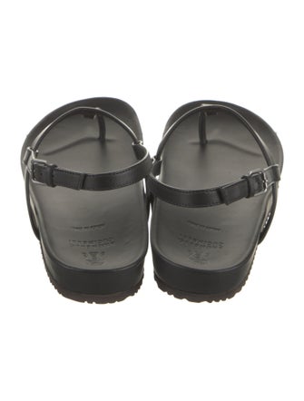 Brunello Cucinelli Leather Slingback Sandals