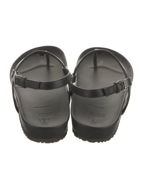 Brunello Cucinelli Leather Slingback Sandals