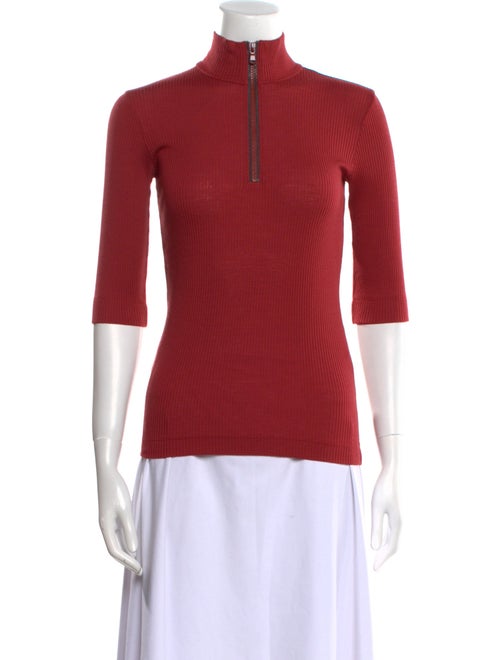 Brunello Cucinelli Wool Mock Neck Top