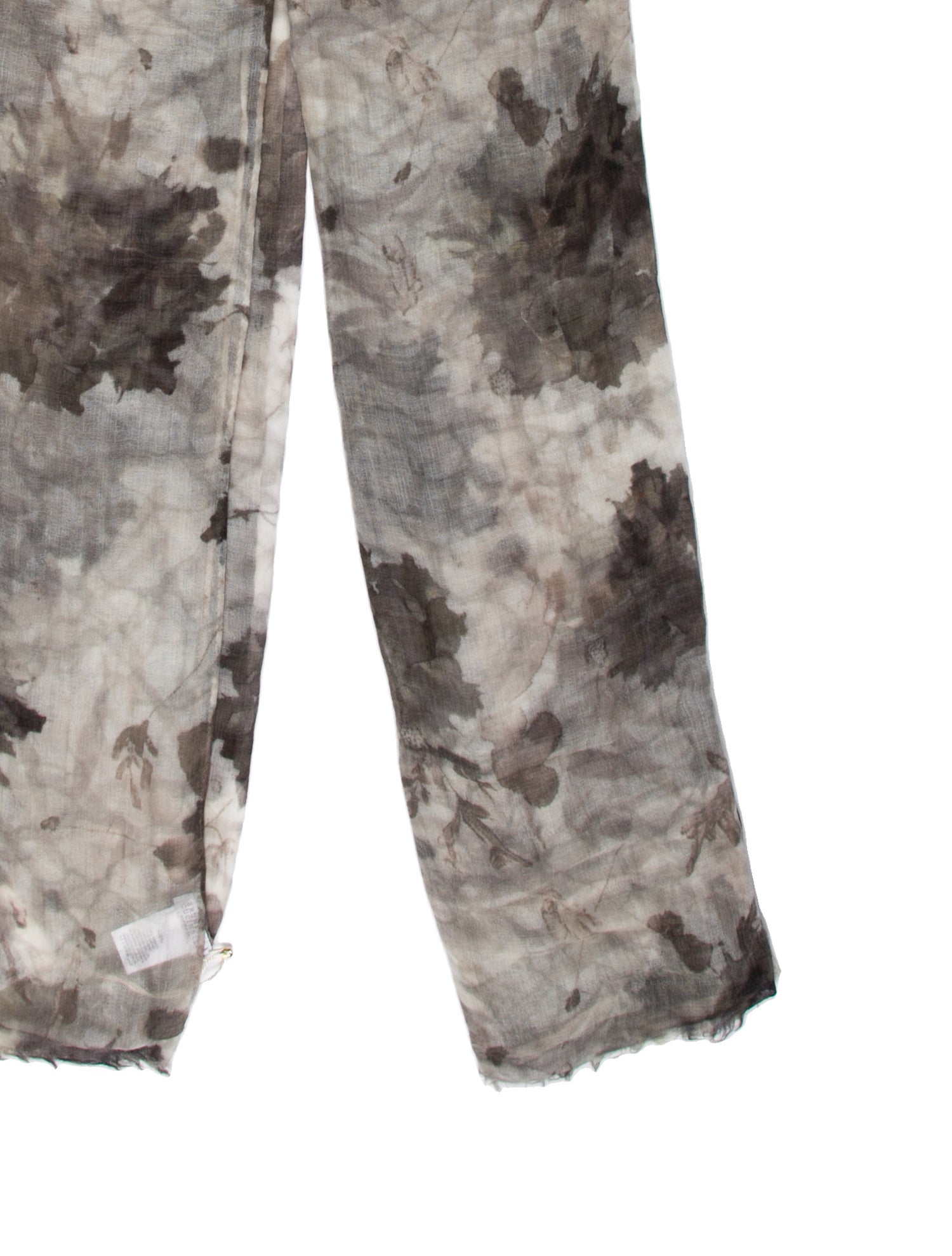 Brunello Cucinelli Cashmere Floral Print Scarf