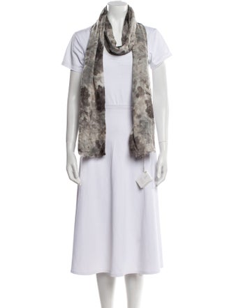 Brunello Cucinelli Cashmere Floral Print Scarf