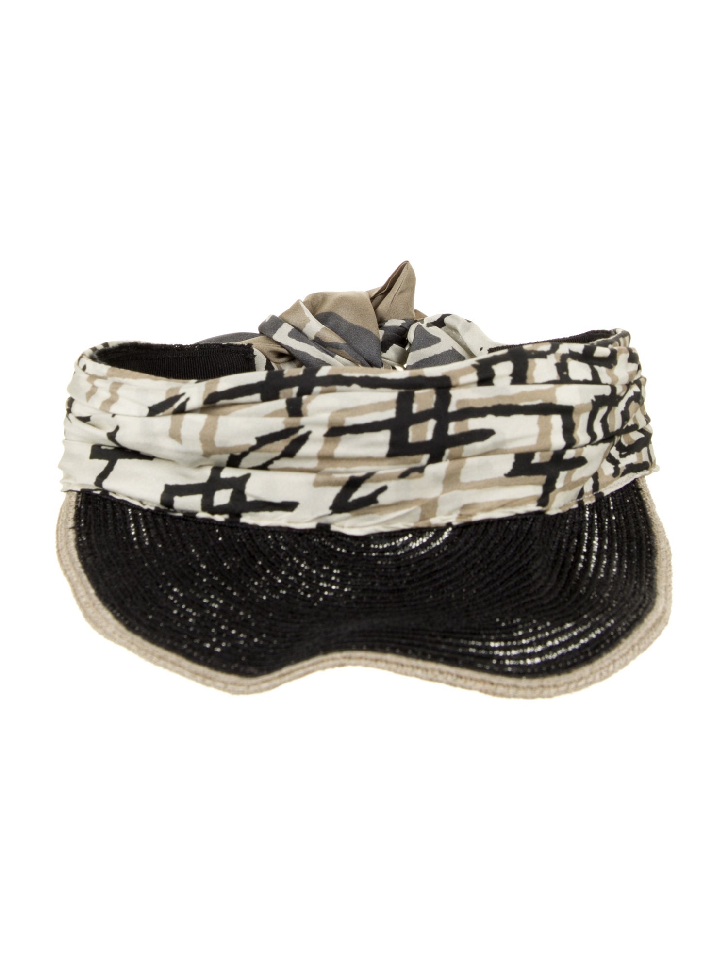 Brunello Cucinelli Patterned Raffia Hat