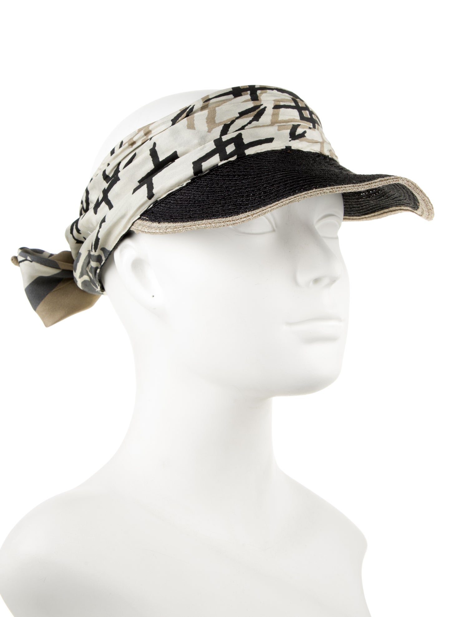Brunello Cucinelli Patterned Raffia Hat