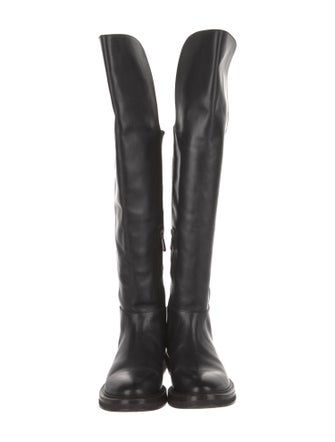 Brunello Cucinelli Monili Leather Riding Boots