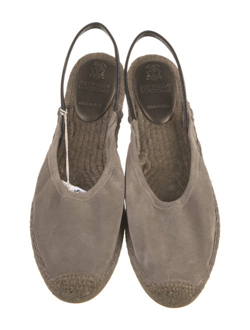 Brunello Cucinelli Suede Animal Print Slingback Flats