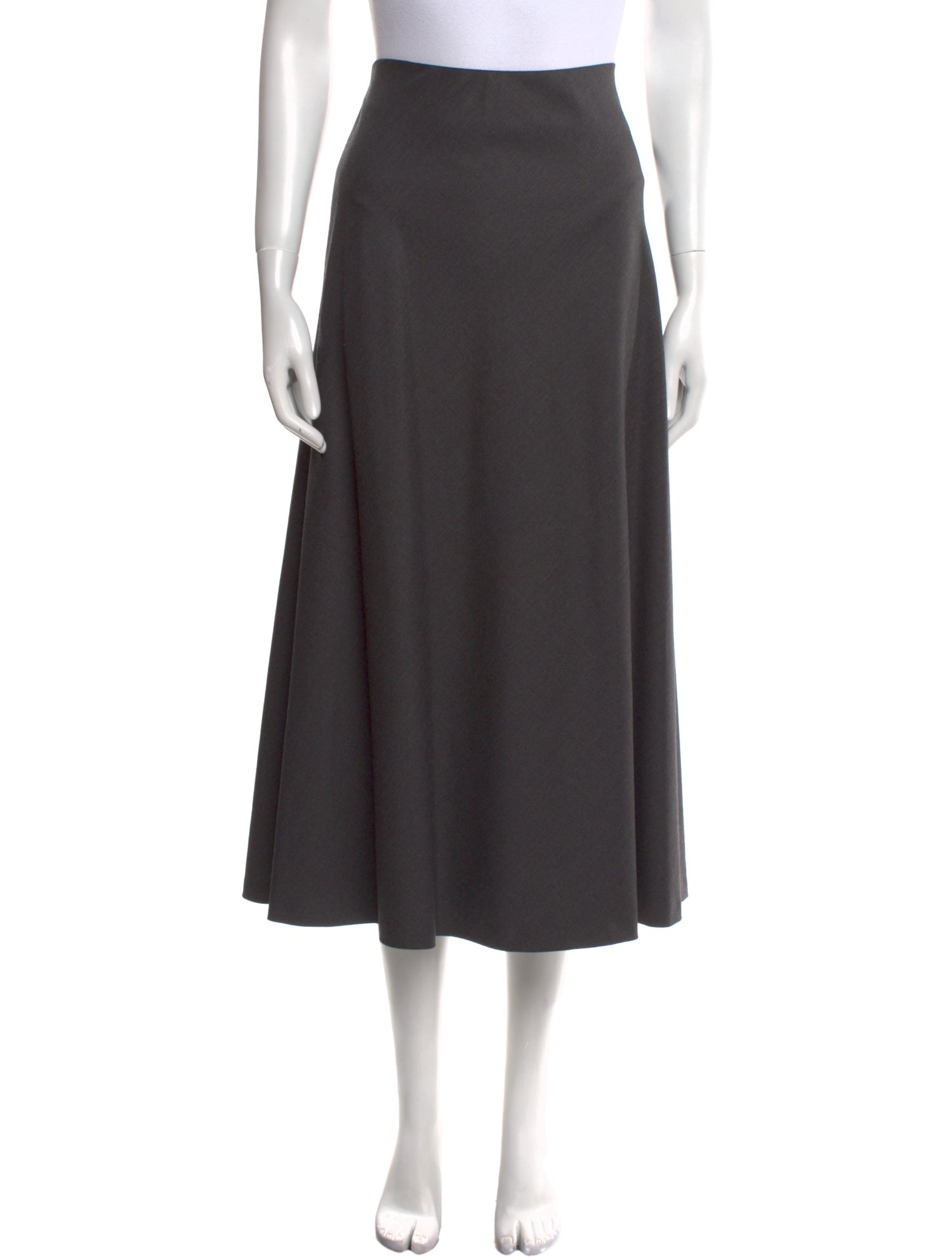 Brunello Cucinelli Wool Midi Length Skirt