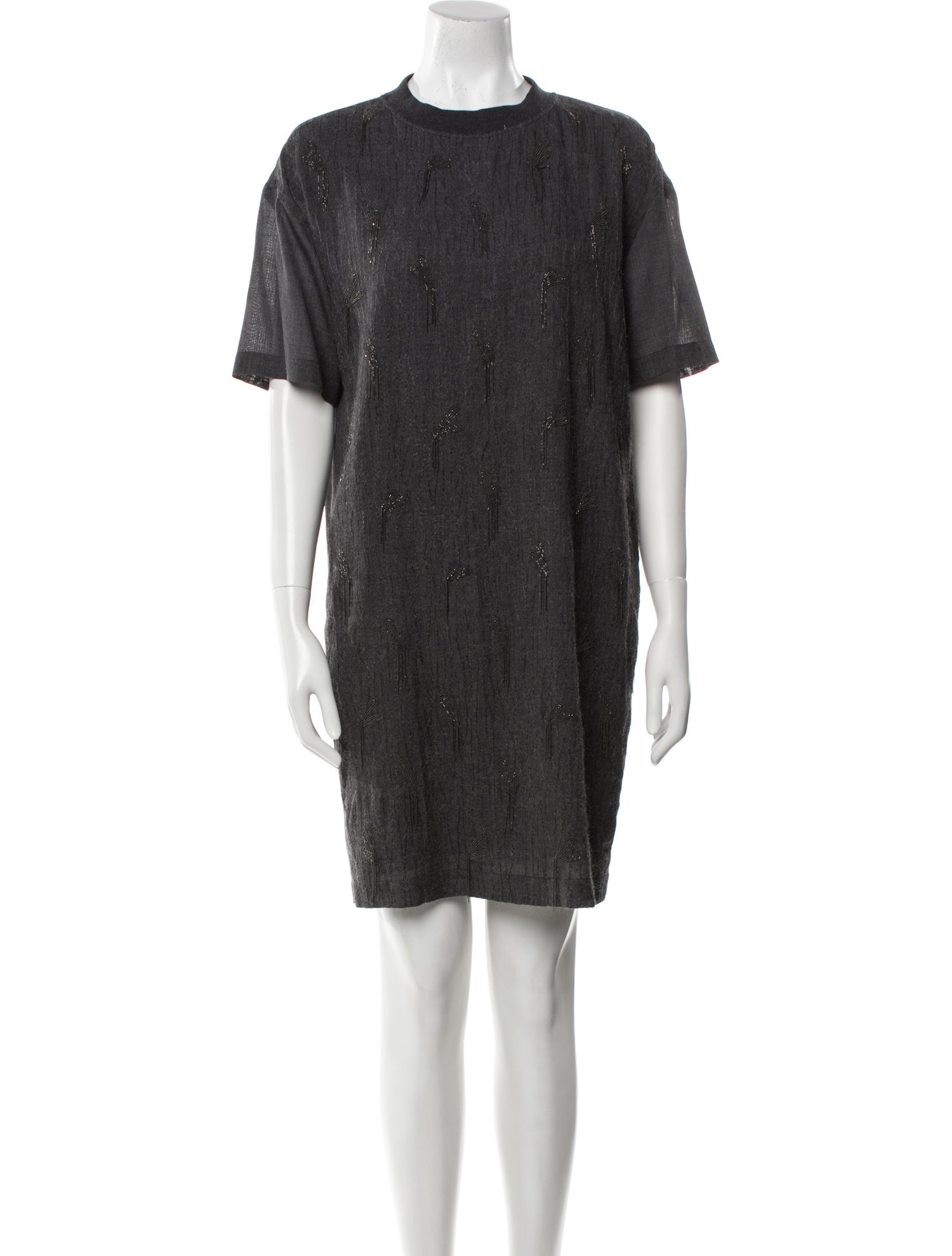 Brunello Cucinelli Wool Mini Dress