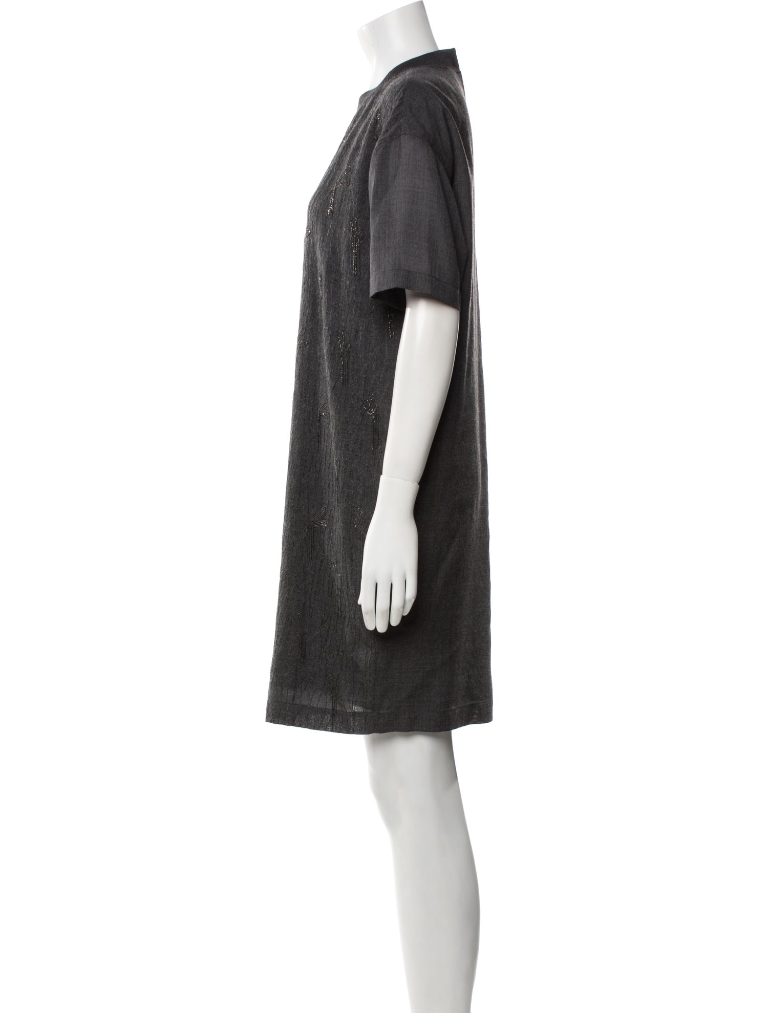 Brunello Cucinelli Wool Mini Dress