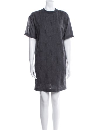 Brunello Cucinelli Crew Neck Mini Dress