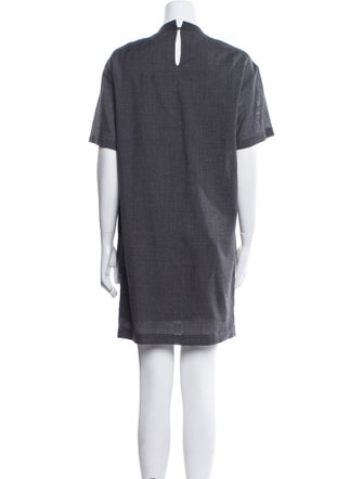 Brunello Cucinelli Crew Neck Mini Dress