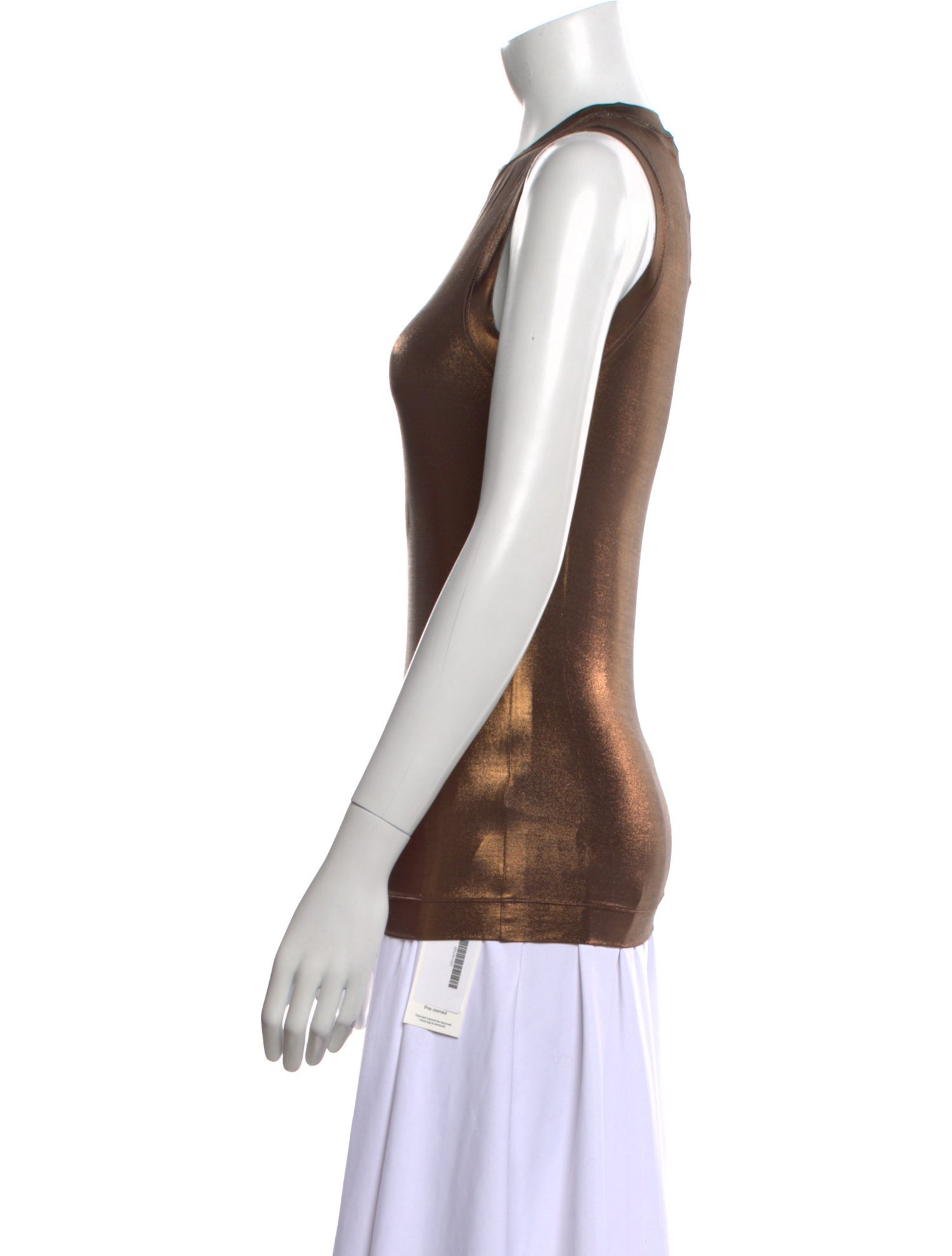 Brunello Cucinelli Crew Neck Sleeveless Top w/ Tags