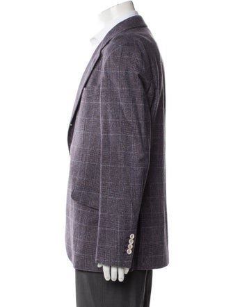 Brunello Cucinelli Plaid Print Blazer