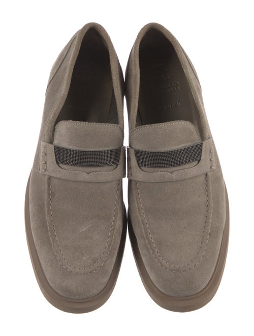 Brunello Cucinelli Monili Suede Loafers