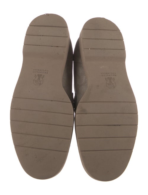 Brunello Cucinelli Monili Suede Loafers