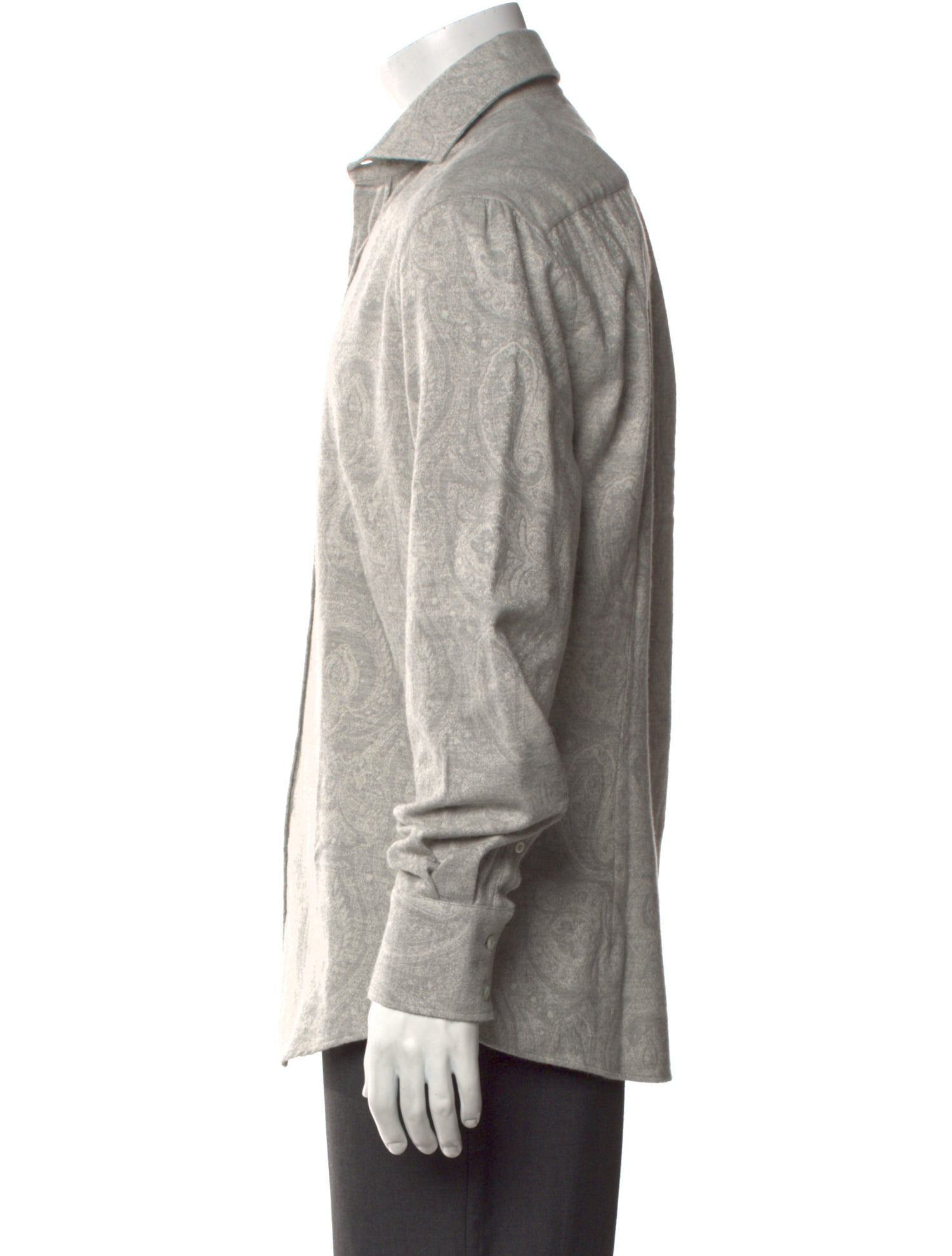 Brunello Cucinelli Paisley Print Long Sleeve Shirt