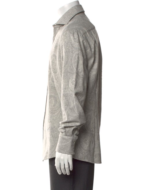Brunello Cucinelli Paisley Print Long Sleeve Shirt