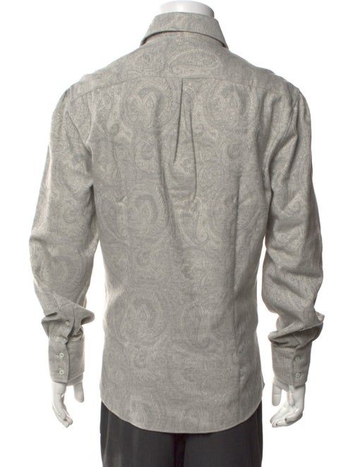 Brunello Cucinelli Paisley Print Long Sleeve Shirt