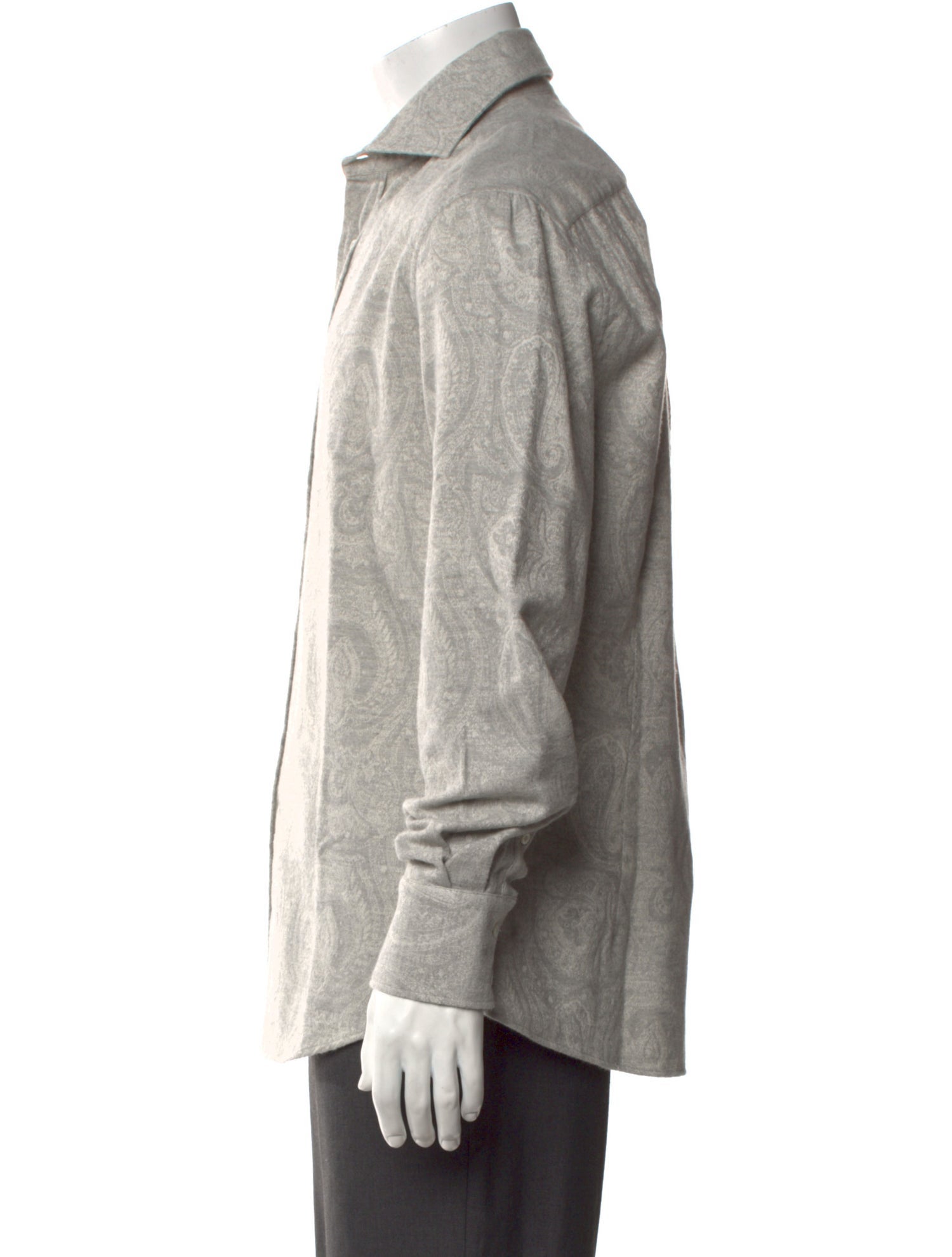 Brunello Cucinelli Paisley Print Long Sleeve Shirt w/ Tags