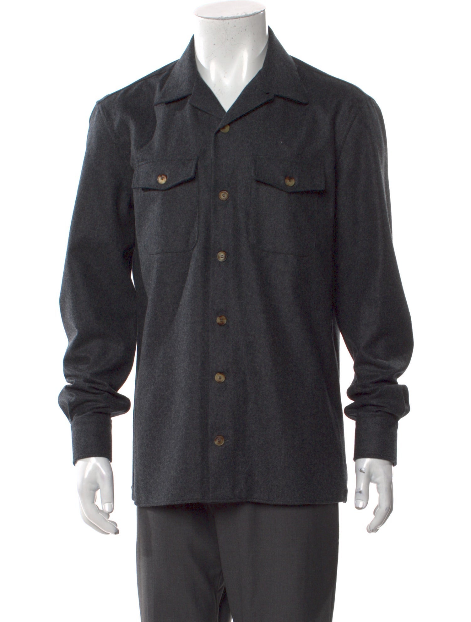 Brunello Cucinelli Long Sleeve Western Shirt