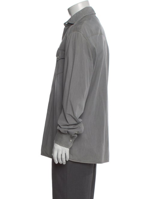 Brunello Cucinelli Long Sleeve Western Shirt