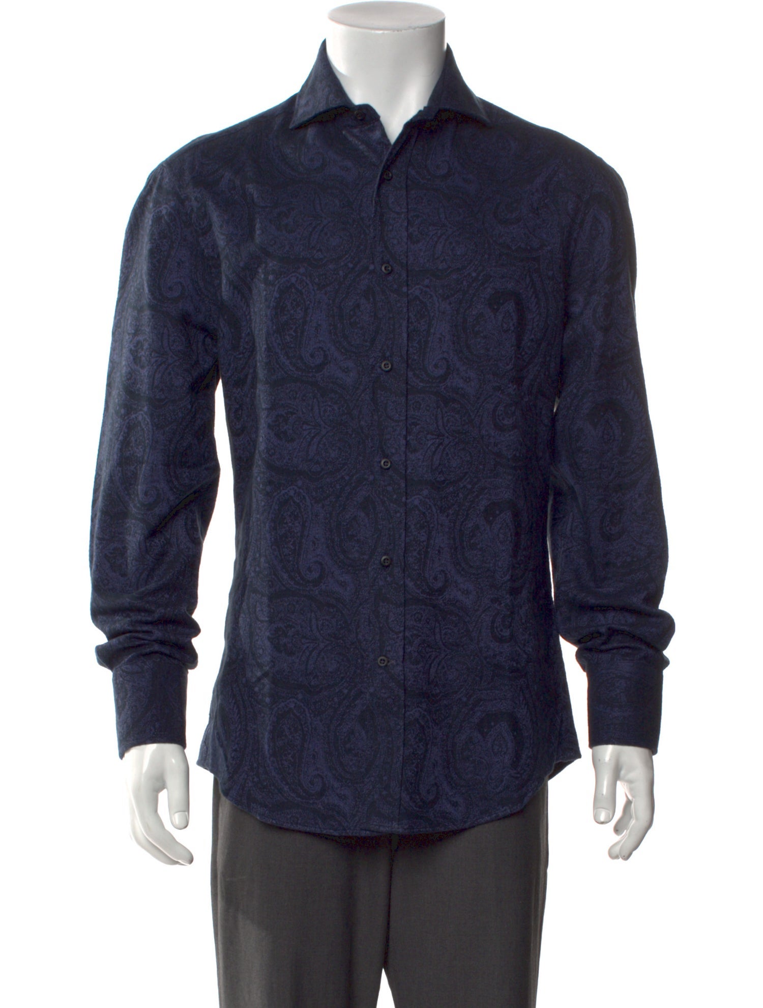 Brunello Cucinelli Paisley Print Long Sleeve Shirt w/ Tags