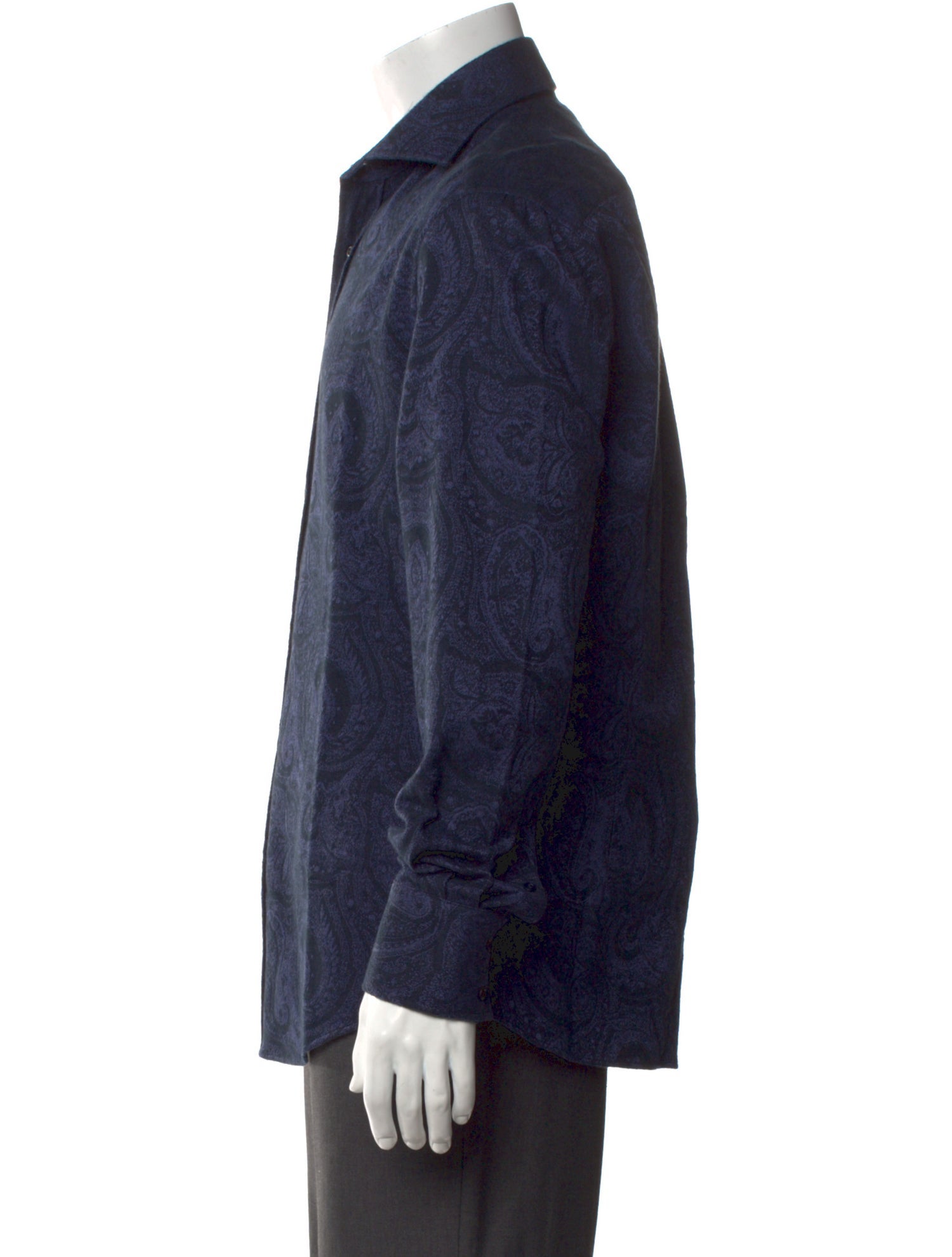 Brunello Cucinelli Paisley Print Long Sleeve Shirt w/ Tags