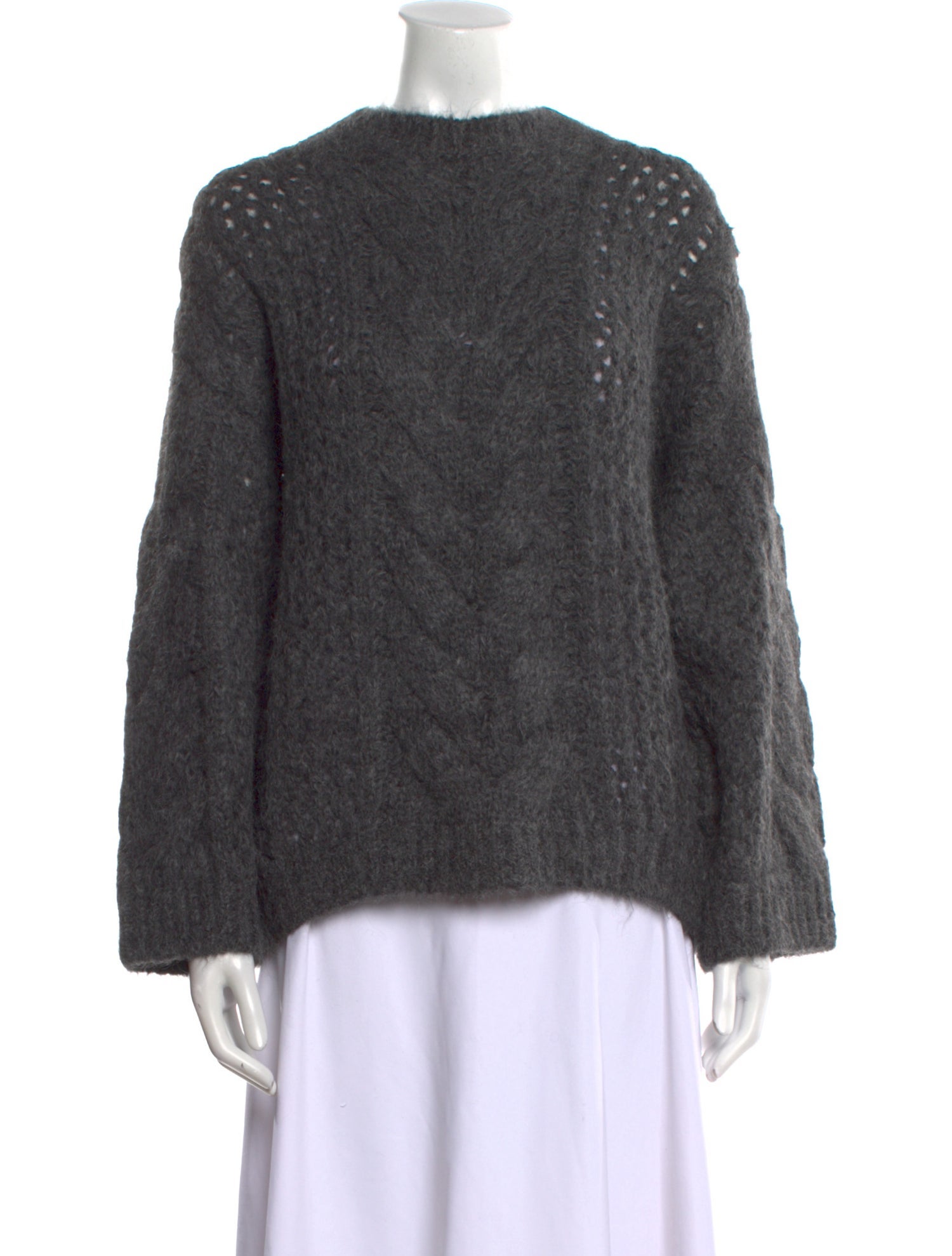 Brunello Cucinelli Alpaca Crew Neck Sweater