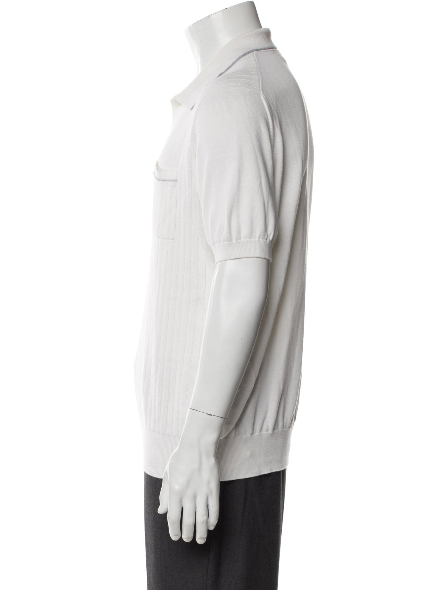 Brunello Cucinelli Striped Short Sleeve Shirt